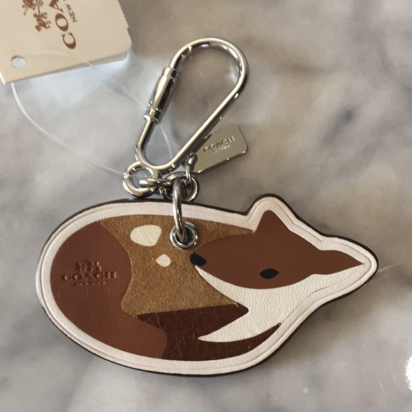 Coach Accessories - Coach Novelty Deer Leather Charm Keychain/New